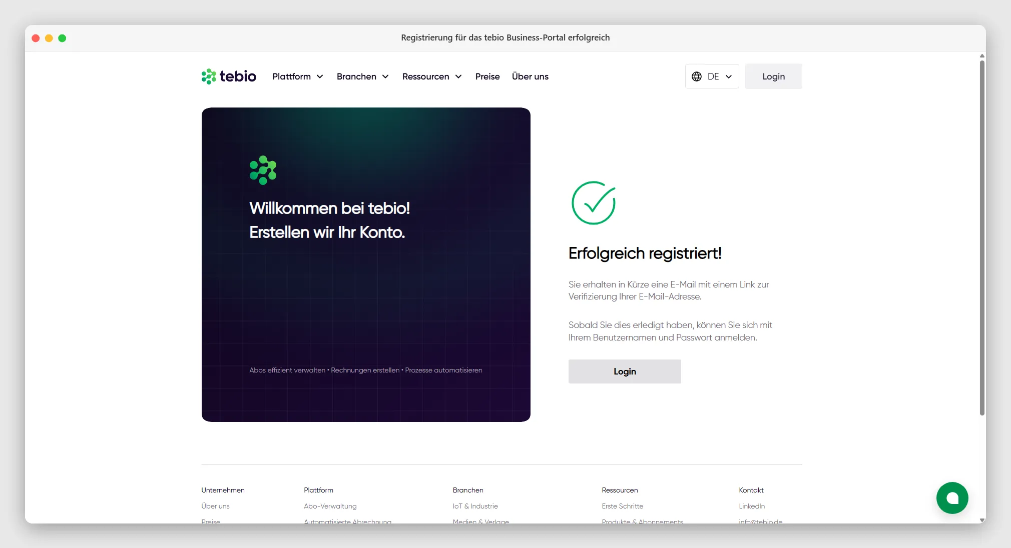 Schritt 4 der Registrierung E-Mail-Adresse verifizieren